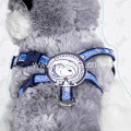 Breathable cotton fabric pet chest harness